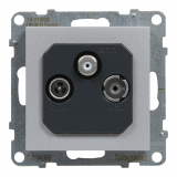 LEGRAND - GNIAZDO TV-R-SAT PRZELOTOWE 14 DB ALUMINIUM SUNO - 721368