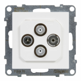LEGRAND - GNIAZDO ANTENOWE TV-R 2XSAT KOŃCOWE 1,5 DB BIAŁY SUNO - 721170