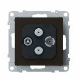 LEGRAND - GNIAZDO TV-R-2XSAT - KOŃCOWE - 1.5 DB CZARNY  SUNO - 721470