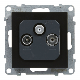 LEGRAND - GNIAZDO TV-R-SAT PRZELOTOWE 14 DB CZARNY SUNO - 721468