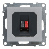 LEGRAND - GNIAZDO GŁOŚNIKOWE POJEDYNCZE  ALUMINIUM SUNO - 721392