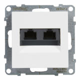 LEGRAND - GNIAZDO 2XRJ45/KAT 6 UTP BIAŁY SUNO - 721153