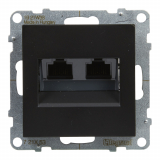 LEGRAND - GNIAZDO 2XRJ45/KAT 6 UTP CZARNY  SUNO - 721453
