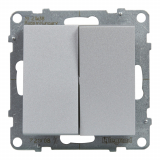 LEGRAND - ŁĄCZNIK SCHODOWY PODWÓJNY  - 10 AX - 250 V~ - ZACISKI AUTOMATYCZNE ALUMINIUM SUNO - 721308