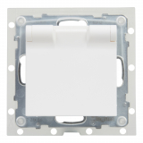 LEGRAND - GNIAZDO POJEDYNCZE IP44 Z KLAPKĄ 2P+Z 16 A 250V ZACISKI AUTOMATYCZNE BIAŁY SUNO - 721186
