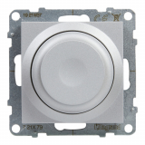 LEGRAND - ŚCIEMNIACZ OBROTOWY - 240 V~ - 50 HZ - 5 - 75 W ( 10 LAMP MAKS.) DLA LAMP LED Z OPCJĄ ŚCIEMNIANIA - BEZ ZACISKU NEUTRALNEGO  ALUMINIUM SUNO - 721379