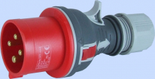 ELEKTROMET DZIERŻONIÓW - WTYCZKA PRZENOŚNA PROSTA 32A 400V 3P+Z IP44 WPP 32/4 TWIST - 922076
