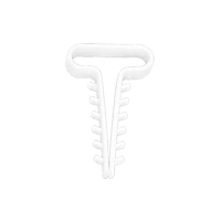 ELEKTROPLAST OPATÓWEK - UCHWYT SZYBKIEGO MONTAŻU PŁASKI USMP-6 6X2,5MM BIAŁY /100SZT/ - 16.6