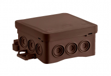 SIMET - PUSZKA INSTALACYJNA NAŚCIENNA 85X40X85- NS6 BRĄZOWY FASTBOX&HOOK- BEZHALOGENOWA; IP54, UV - 35346115