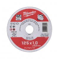 MILWAUKEE - TARCZA DO CIĘCIA METALU MILWAUKEE Contractor 125X1 mm - 4932451477