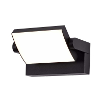 V-TAC - 17W Lampa ścienna LED / Barwa:4000K / Obudowa: Czarna / Kwadratowa - 2937