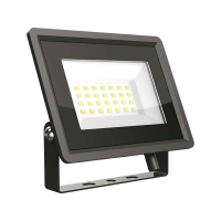 V-TAC - 20W Naświetlacz LED / Seria: F-Class / Barwa:6500K  / Obudowa: Czarna - 6739