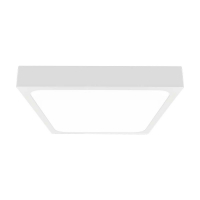 V-TAC - 24W Plafon LED / Średnica: 295mm / Barwa:4000K / Klosz: Kwadratowy mleczny biała ramka / IP44 - 7628