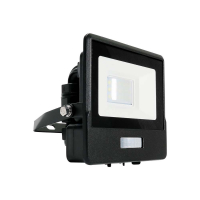 V-TAC - 10W Naświetlacz LED SMD z czujnikiem ruchu i mufą kablową / Chip SAMSUNG / Barwa:4000K / Obudowa: Czarna - 20257