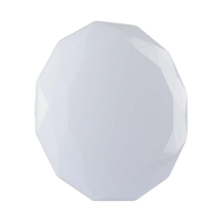 V-TAC -  30W/60W/30W Dekoracyjny plafon LED / Barwa: 3w1 / Ściemniany / Klosz z efektem diamentu - 2114921
