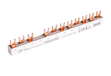 SIMET - SZYNA PRĄDOWA ŁĄCZENIOWA - WIDEŁKOWA SW3F 16 12M80A 3 - FAZOWA 80A 12 MODUŁÓW PRZEKRÓJ 16 MM 3P+N - 81994206
