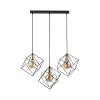TK-LIGHTING SP. Z O.O. - ALAMBRE LAMPA WISZĄCA 3 PŁLISTWA  CZ/ZŁ - 2699