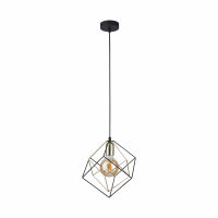 TK-LIGHTING SP. Z O.O. - ALAMBRE LAMPA WISZĄCA 1 PŁ CZ/ZŁ - 2777