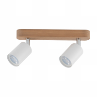 TK-LIGHTING SP. Z O.O. - TOP WOOD LAMPA SUFITOWA 2 PŁ BIAŁA/SOSNA - 3295
