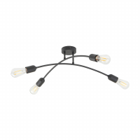 TK-LIGHTING SP. Z O.O. - HELIX  BLACK LAMPA SUFITOWA 4 PŁ - 4687