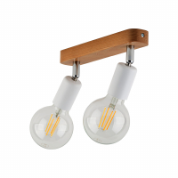 TK-LIGHTING SP. Z O.O. - SIMPLY WOOD LAMPA SUFITOWA 2 PŁ WHITE - 4747
