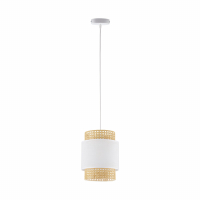 TK-LIGHTING SP. Z O.O. - BOHO WHITE LAMPA WISZĄCA 1 PŁ 200 - 6528