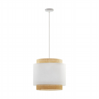 TK-LIGHTING SP. Z O.O. - BOHO WHITE LAMPA WISZĄCA 1 PŁ - 6529