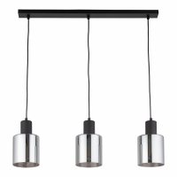 TK-LIGHTING SP. Z O.O. - SIERRA BLACK LAMPA WISZĄCA 3 PŁ LISTWA - 6654