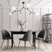 TK-LIGHTING SP. Z O.O. - FAIRY BLACK LAMPA SUFITOWA 6 PŁ - 4856