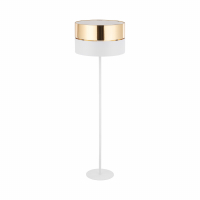 TK-LIGHTING SP. Z O.O. - HILTON WHITE/GOLD LAMPA PODŁOGOWA 1 PŁ - 5074