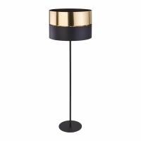 TK-LIGHTING SP. Z O.O. - HILTON BLACK/GOLD LAMPA PODŁOGOWA 1 PŁ - 5465