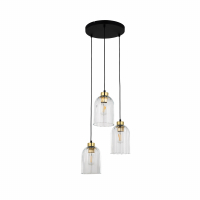 TK-LIGHTING SP. Z O.O. - SATIPO TRANSPARENT LAMPA WISZĄCA 3 PŁ - 5627