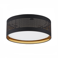 TK-LIGHTING SP. Z O.O. - TAGO BLACK/GOLD LAMPA SUFITOWA 3 PŁ 450 - 6047