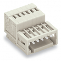 WAGO - GNIAZDO PINOWE RASTER 2,5MM 5-TOROWE JASNOSZARE. - 733-205
