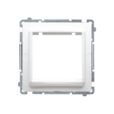 KONTAKT SIMON - ADAPTER NA OSPRZĘT 45X45 MM MOCOWANIE NA WKRĘTY I ŁAPKI BIAŁY BASIC - BMA45M/11