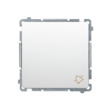 KONTAKT SIMON - ŁĄCZNIK ZWIERNY DZWONEK 10AX 250V BIAŁY BASIC - BMD1.01/11