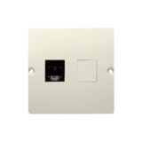 KONTAKT SIMON - Gniazdo telefoniczne RJ11 (moduł). Montaż gniazda na wkręty do puszki; beż - BMTF1.02/12