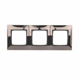KONTAKT SIMON - RAMKA POTRÓJNA METALOWA IP20/IP44 CIEMNY STALOWY SIMON 54 - DR3/67