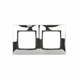 KONTAKT SIMON - RAMKA PODWÓJNA METALOWA IP20/IP44 CHROM SIMON 54 - DR2/63