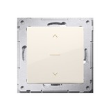 KONTAKT SIMON - ŁĄCZNIK ŻALUZJOWY Z BLOKADĄ MECHANICZNĄ RÓWNOCZESNEGO WŁĄCZENIA 10AX KREMOWY SIMON 54 - DZW1K.01/41