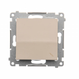 KONTAKT SIMON - ŁĄCZNIK SCHODOWY POJEDYNCZY ZACISKI AUTOMATYCZNE 10AX 250V KREMOWY SIMON 54 - DW6.01/41