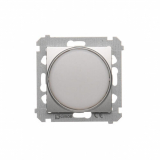 KONTAKT SIMON - Sygnalizator świetlny LED – światło białe (moduł) 230V~; srebrny mat - DSS1.01/43