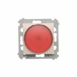 KONTAKT SIMON - Sygnalizator świetlny LED – światło czerwone (moduł) 230V~; kremowy - DSS2.01/41