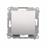 KONTAKT SIMON - ŁĄCZNIK KRZYŻOWY ZACISKI AUTOMATYCZNE 10AX 250V SREBRNY MAT SIMON 54 - DW7.01/43